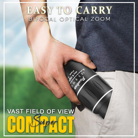 16x52 Monocular Telescope High-Power Dual Focus Optical Zoom