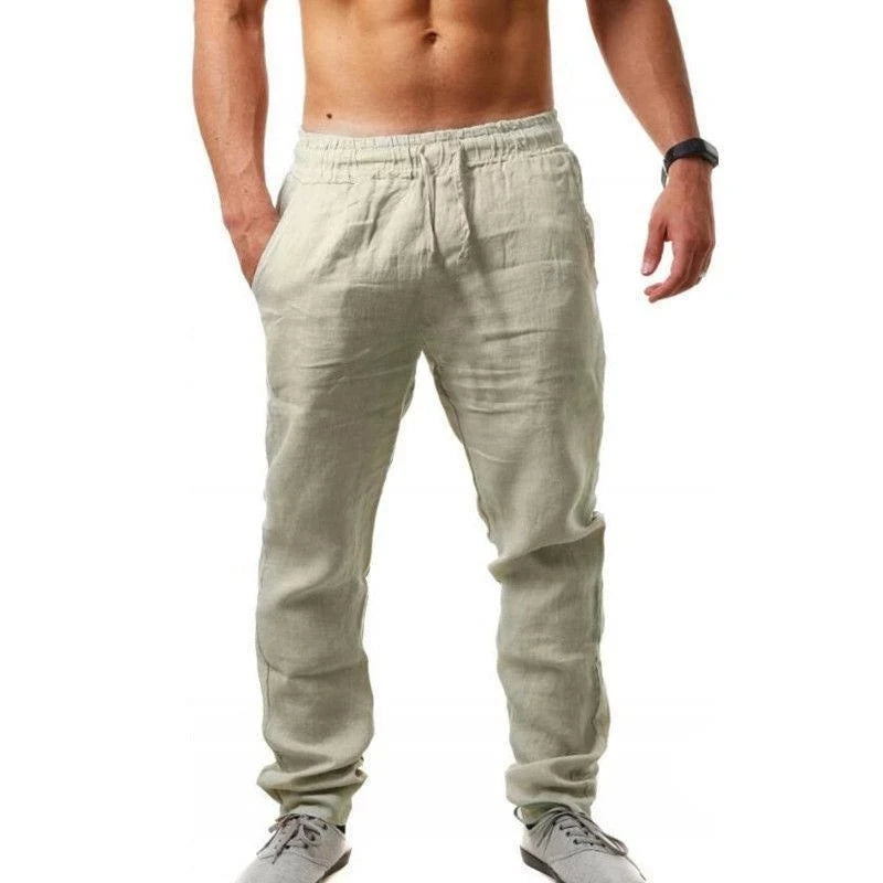 Men Pants Cotton Casual Joggers Hip Pop Sweatpants Streetwear