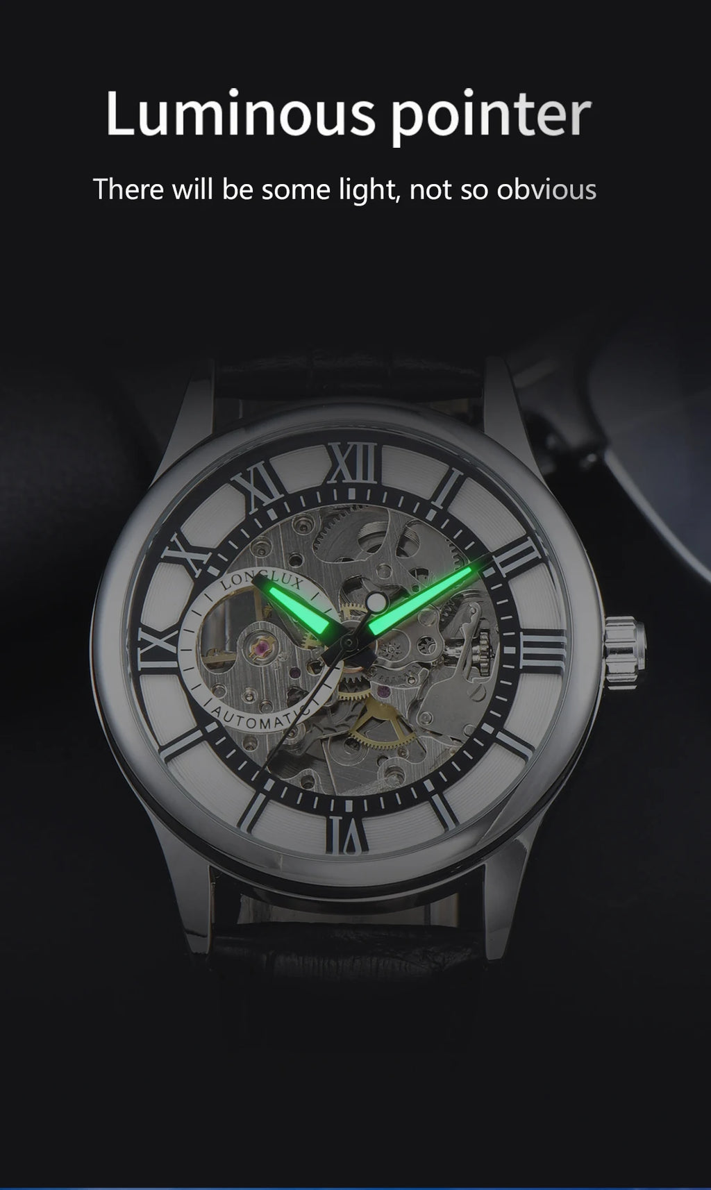 LONGLUX waterproof automatic men's watch