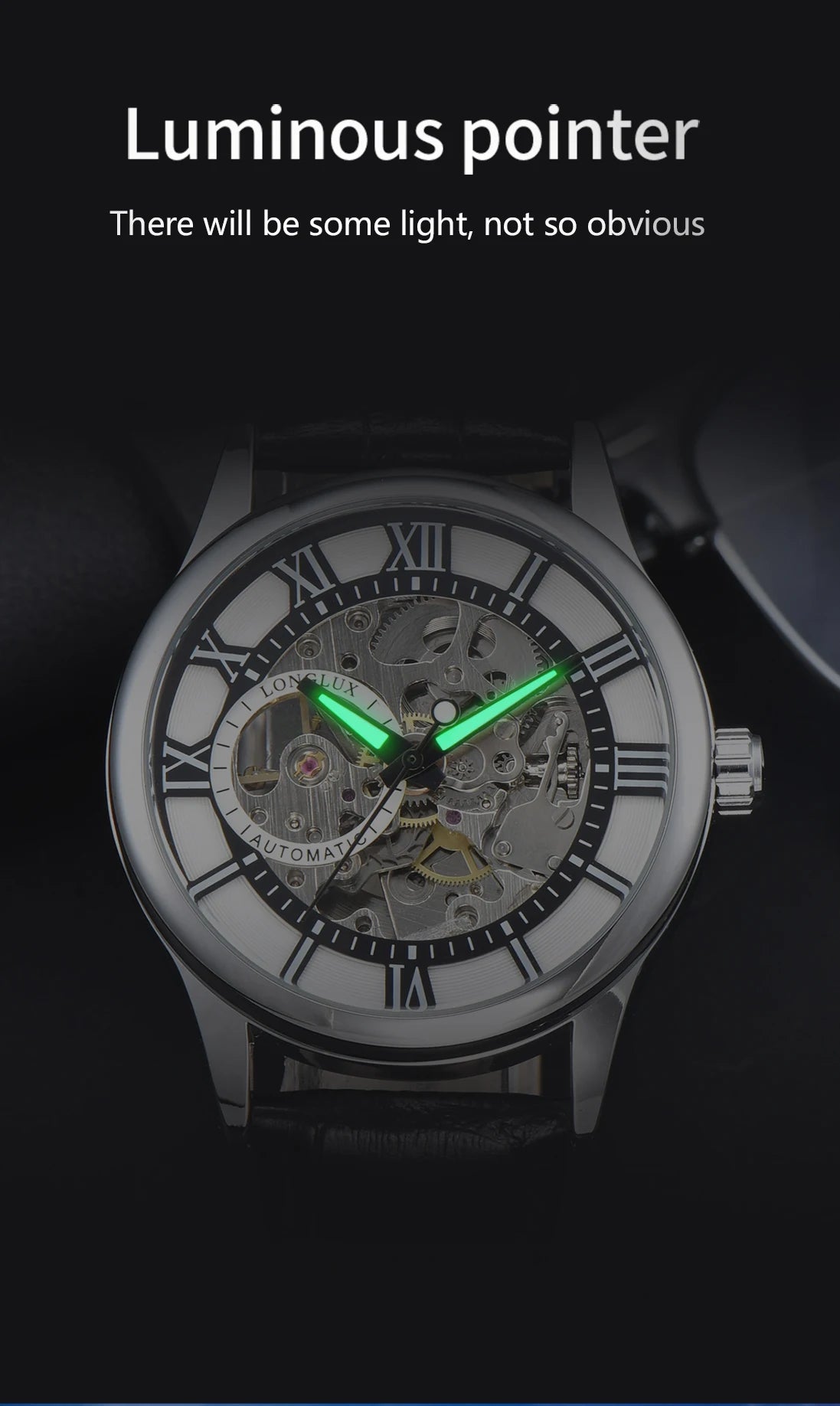 LONGLUX waterproof automatic men's watch