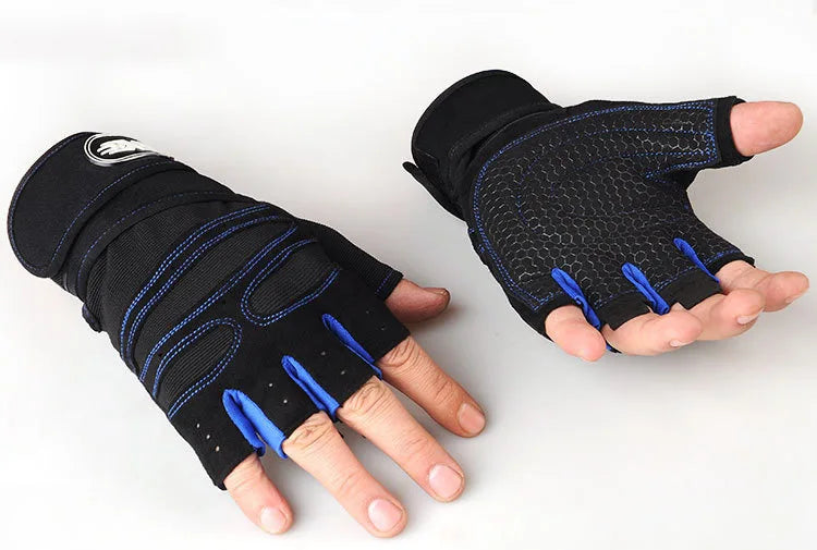 Shockproof Gym Gloves with Wrist Support (Fitness & Training)