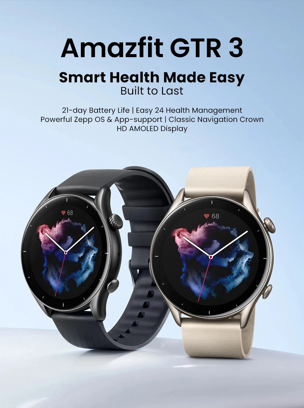 Amazfit GTR 3 Smart Watch – Alexa Built-in, 21-Day Battery