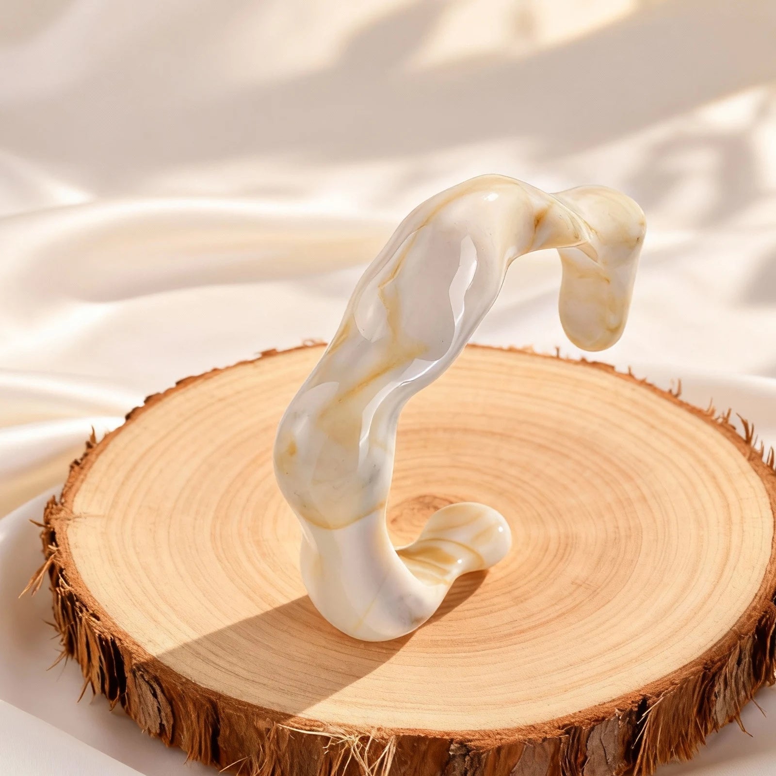 Trendy Irregular Geometric Open Cuff Bracelet