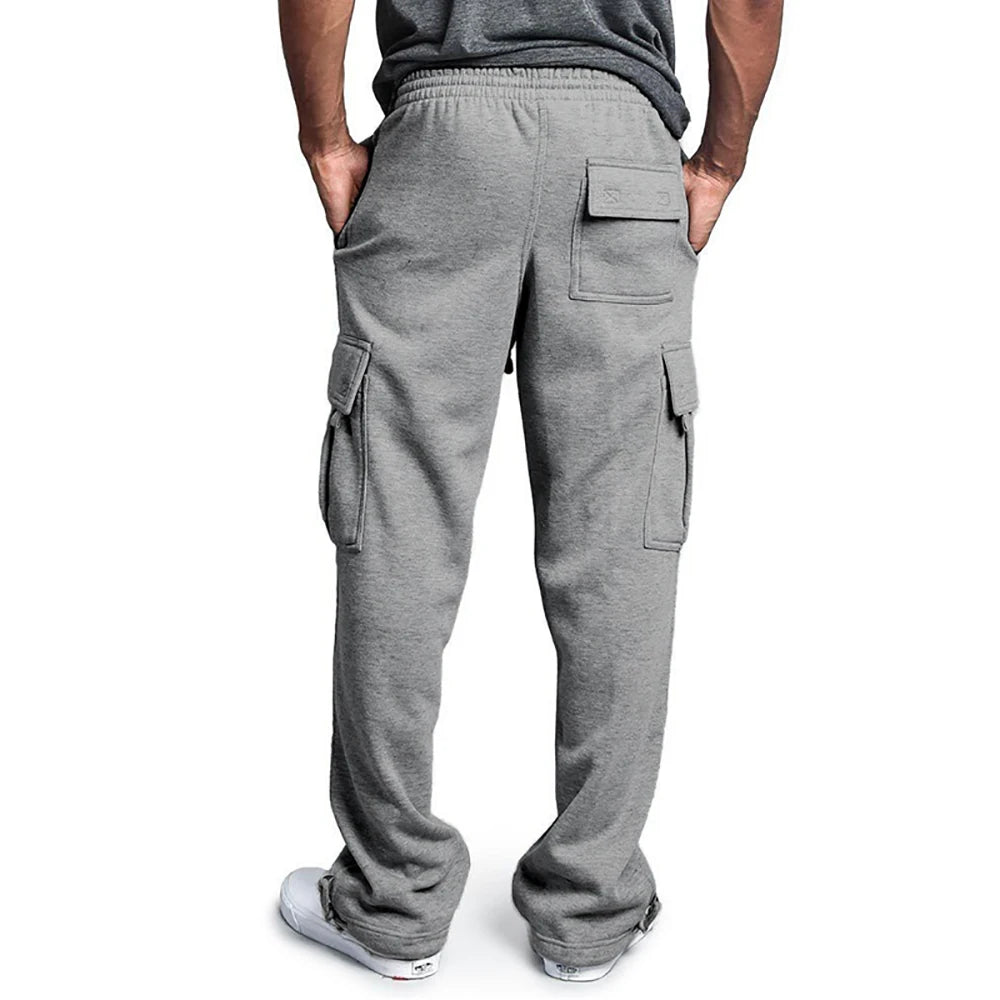 Men’s Loose Straight-Fit Jogger Sweatpants