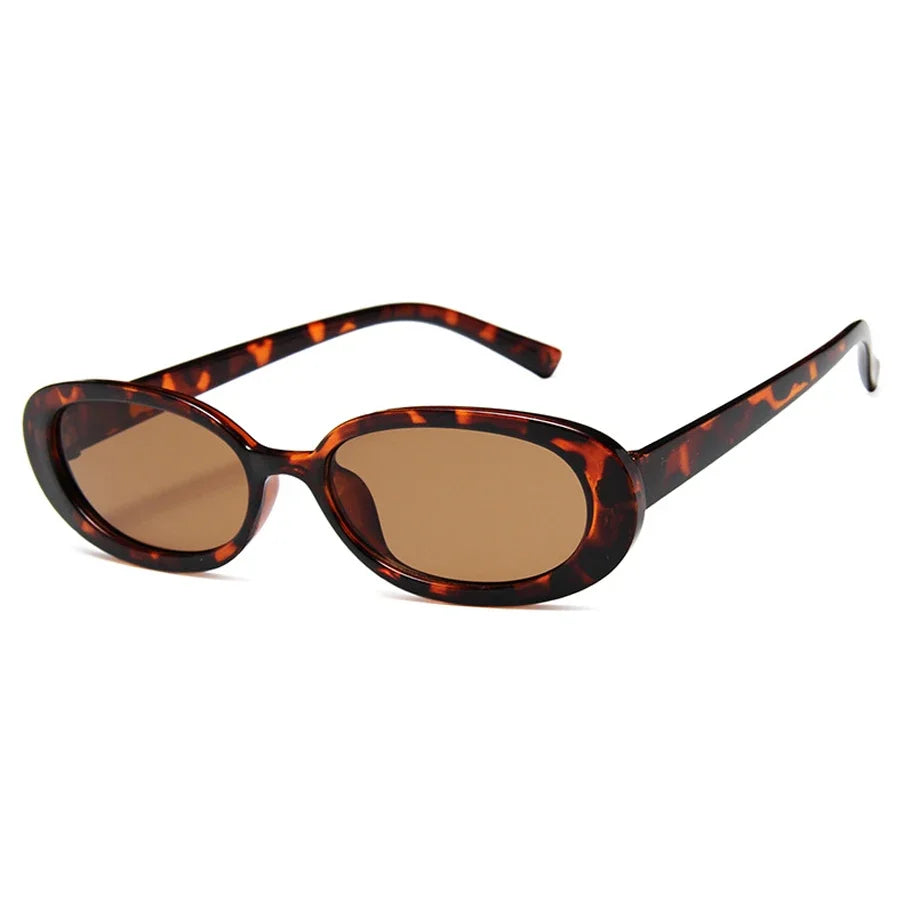 Luxury Brand Designer Oval Women's Sunglasses