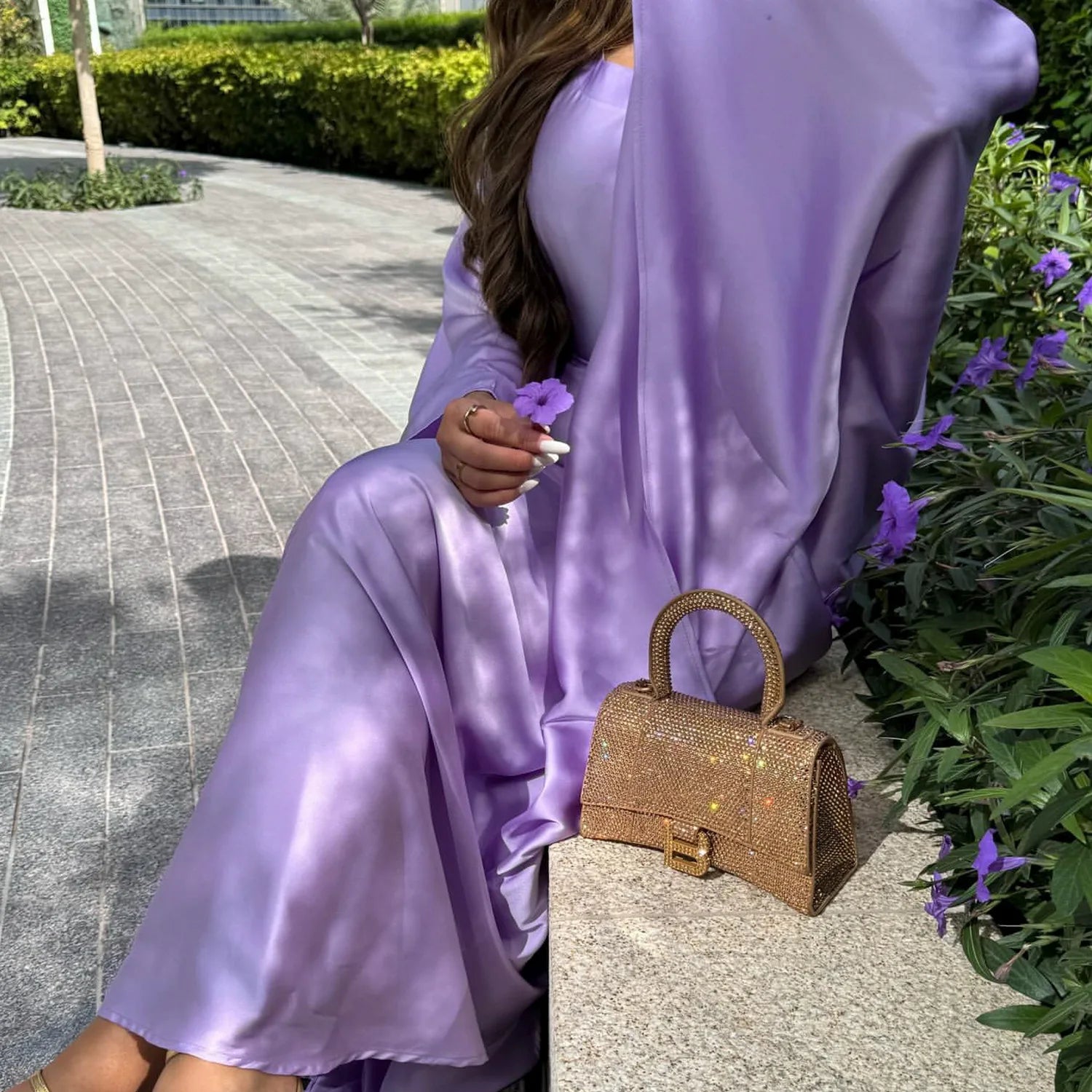 Butterfly Sleeve Satin For Women Kebaya