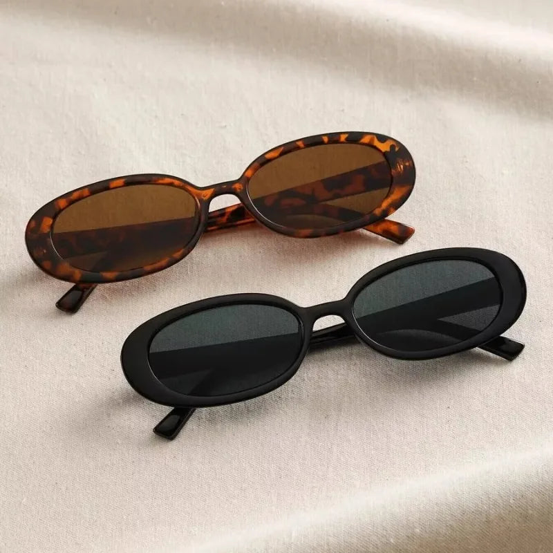 Luxury Brand Designer Oval Women's Sunglasses