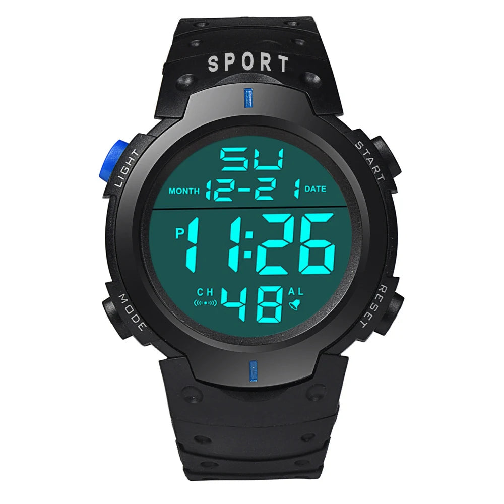 Men Waterproof  Multifunction Electronic Watch