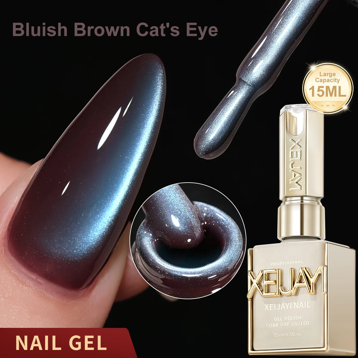 15ML Cat eye Nail Gel polish Semi Permanent Nail Art Soaking