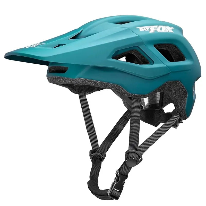 BATFOX Unisex MTB Bike Helmet – Matte Black Cycling Helmet