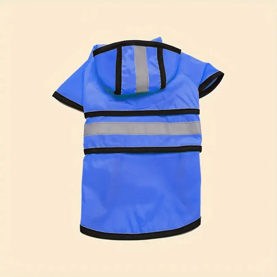 Keep Your Pet Dry And Comfortable - Adjustable Waterproof & Windproof Dog Raincoat.