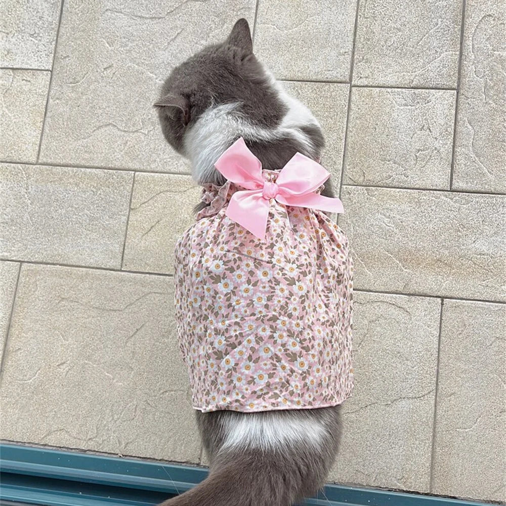 Cats Cotton Summer  Skirt Dresses