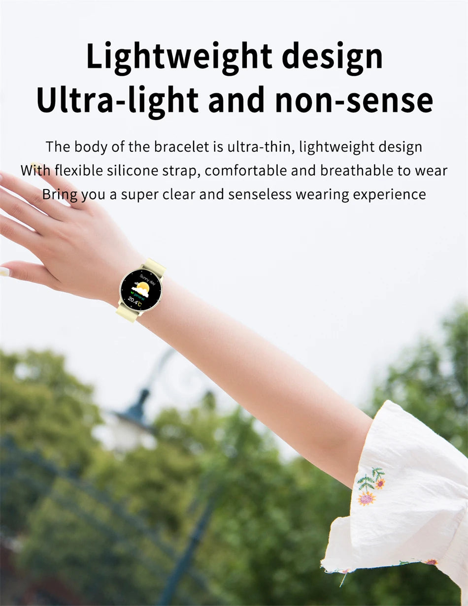 LIGE Smartwatch – Full Touch, Bluetooth Call, Waterproof Fitness Tracker for Android & iOS