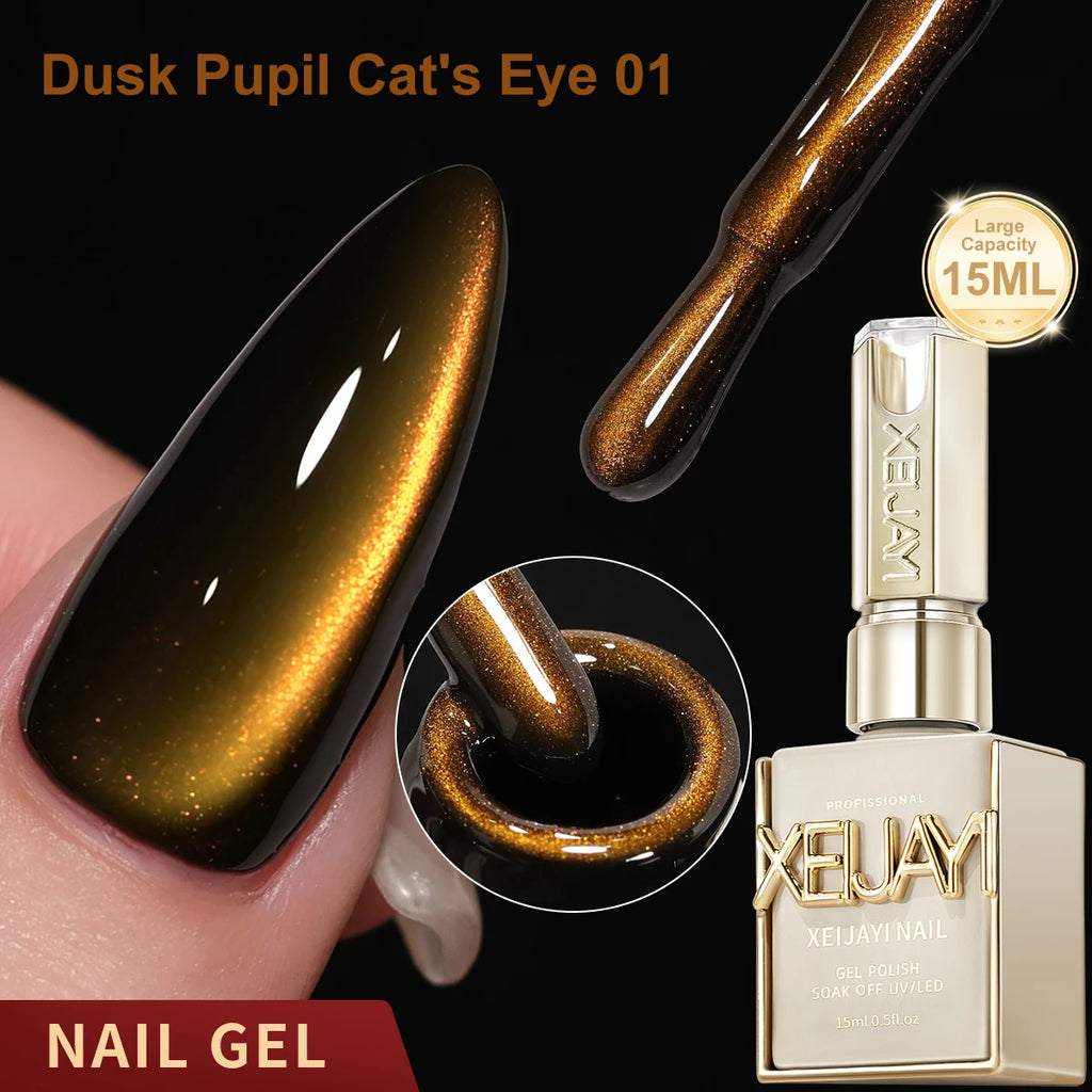15ML Cat eye Nail Gel polish Semi Permanent Nail Art Soaking