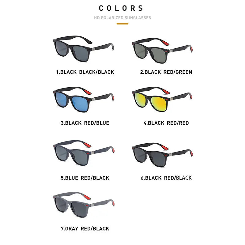 Night Vision Glasses PC Frame Polarized Sunglasses Men Outdoor