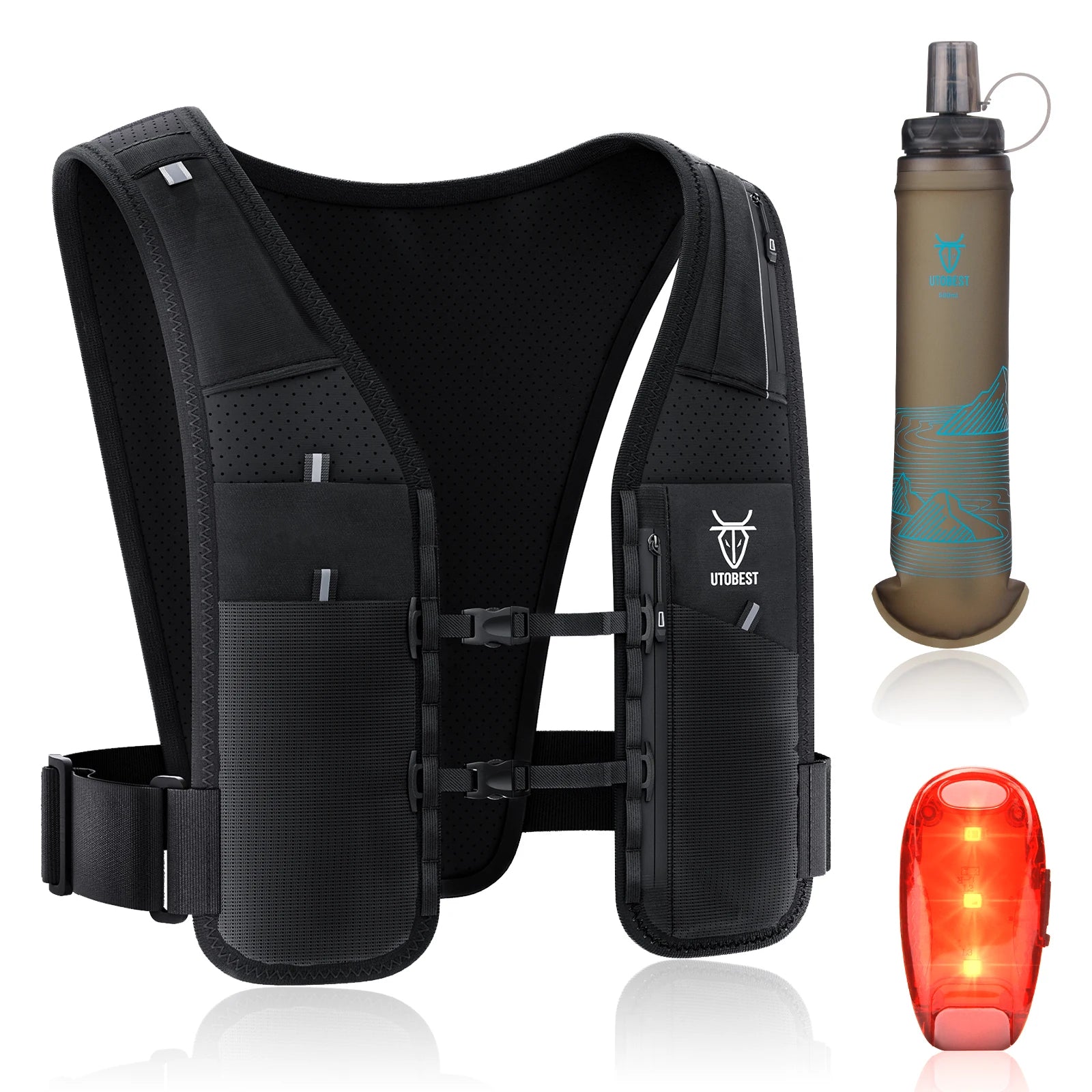 UTOBEST UTR113 Hydration Vest – Reflective & Adjustable for Outdoor Sports