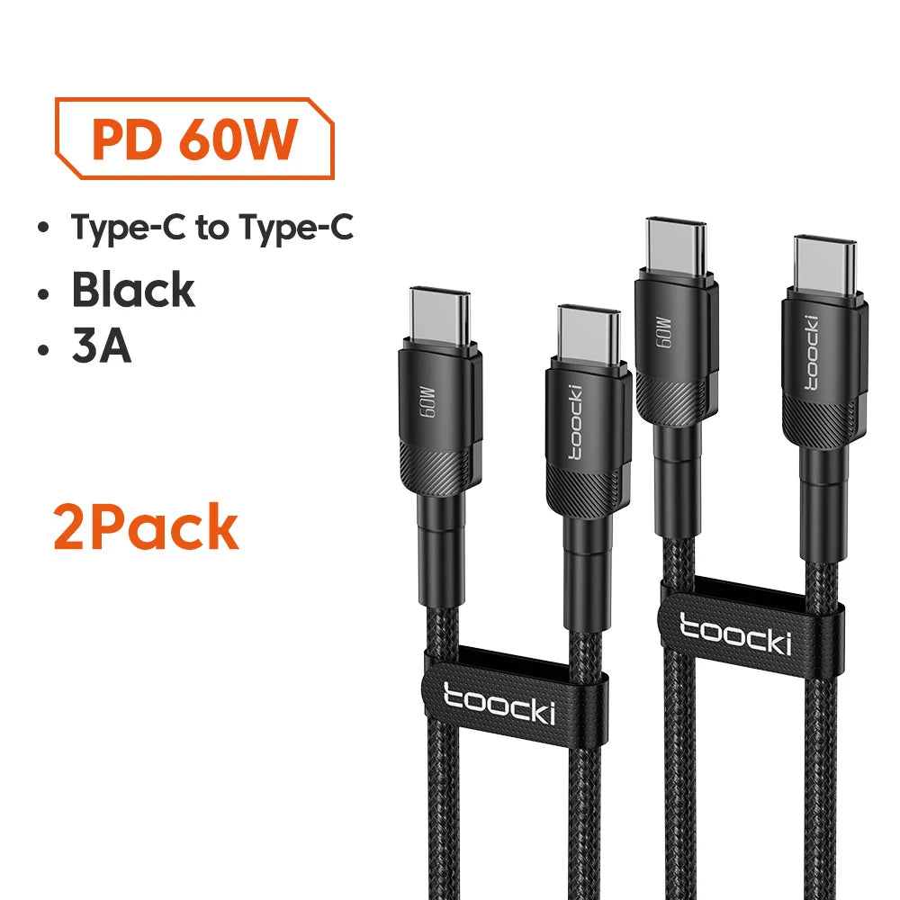 Toocki 100W Type C to USB C Cable PD Quick Charge 4.0