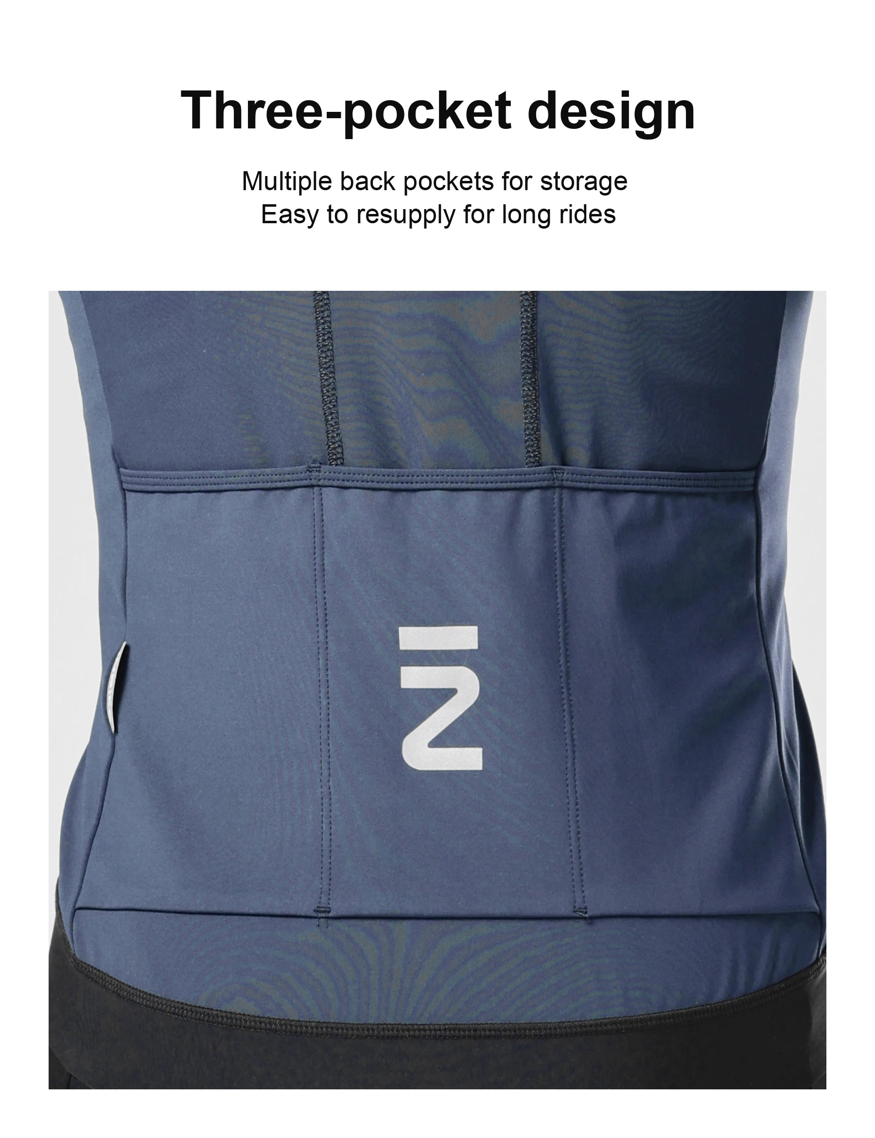 INBIKE Men’s Winter Thermal Cycling Jersey – Fleece Long Sleeve with 3 Rear Pockets