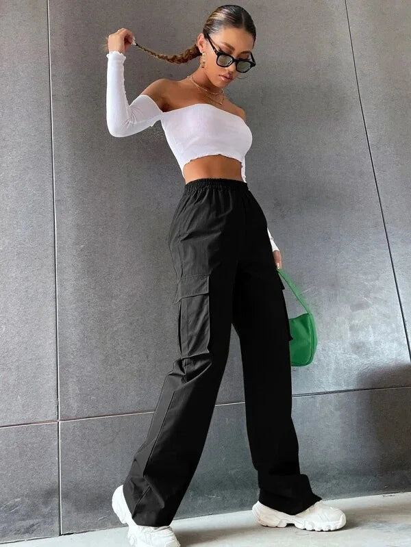 Women’s High-Waist Baggy Cargo Pants