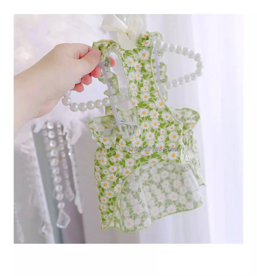 Summer Cotton Pets Suspender Dresses