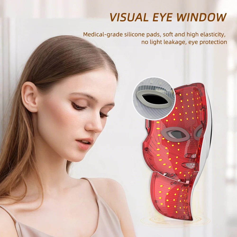 7 Colors LED Lifting Rechargeable Face Neck Mask
