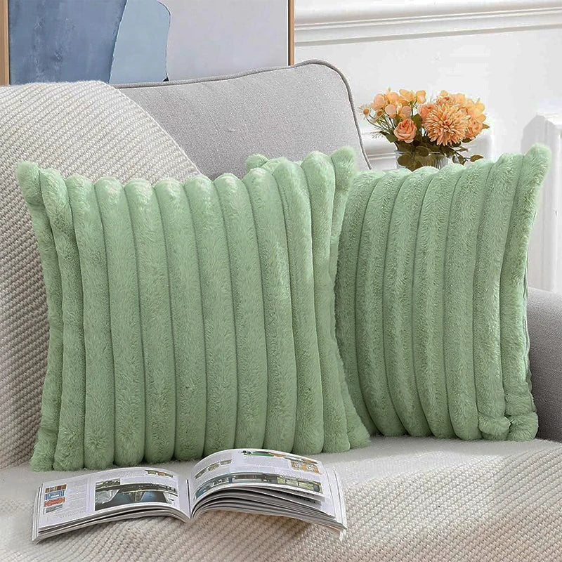 1pc Stripe Corduroy Pillow Case,Creative Home Fabric