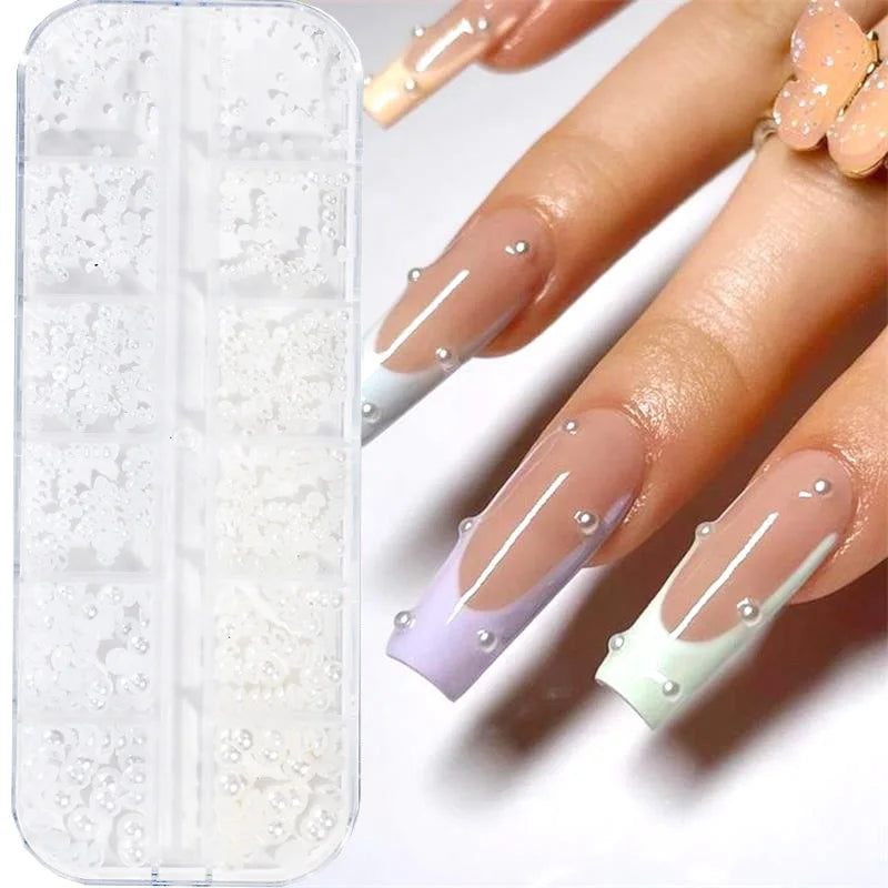 12Gird 3D Glass Crystal Nail Art