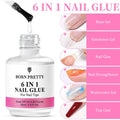 BORN PRETTY 6 IN 1 Nail Glue Gel 15ML for Acrylic Nails