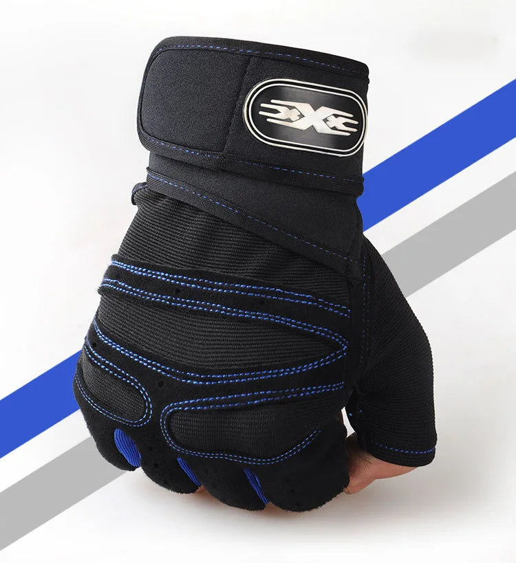 Shockproof Gym Gloves with Wrist Support (Fitness & Training)