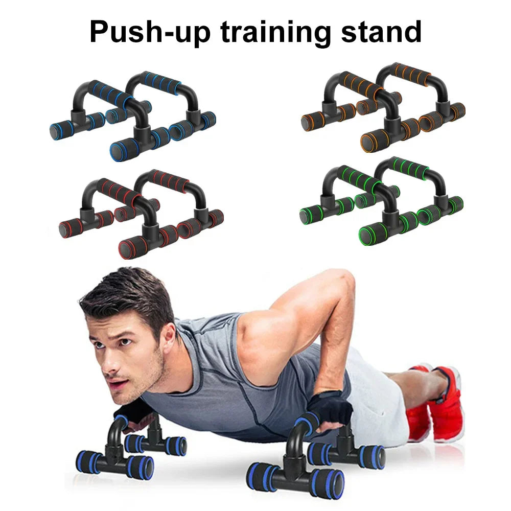U-Shaped Push-Up Bars with Foam Grip (Home Gym Muscle Training)