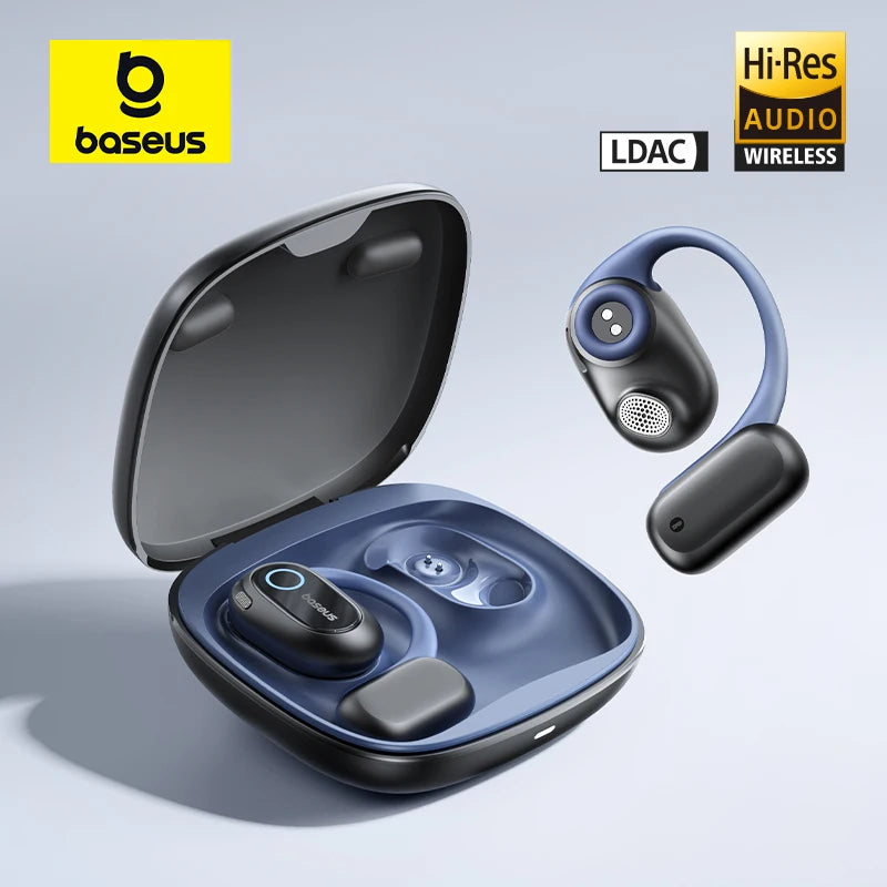 Baseus Bowie MF1 / Eli 15i Fit Open-Ear Wireless Earphones – Bluetooth 5.4, Earhooks, 60H Playtime