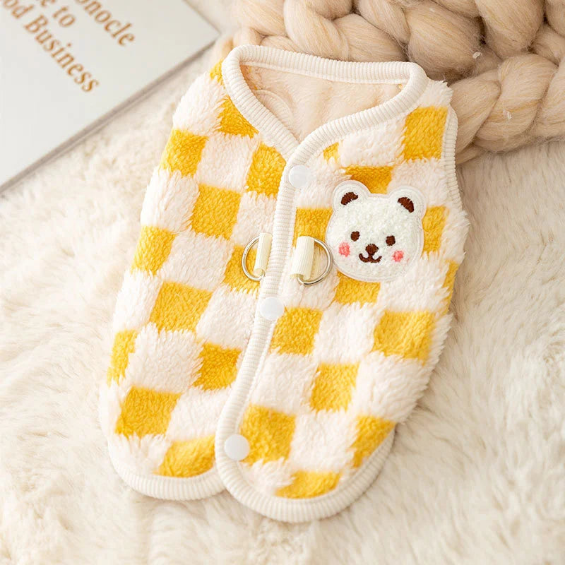 Winter Warm Cat Clothes Sweater with Buckle