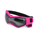 Dog and cat UV-protection goggles with adjustable straps for small to medium pets.