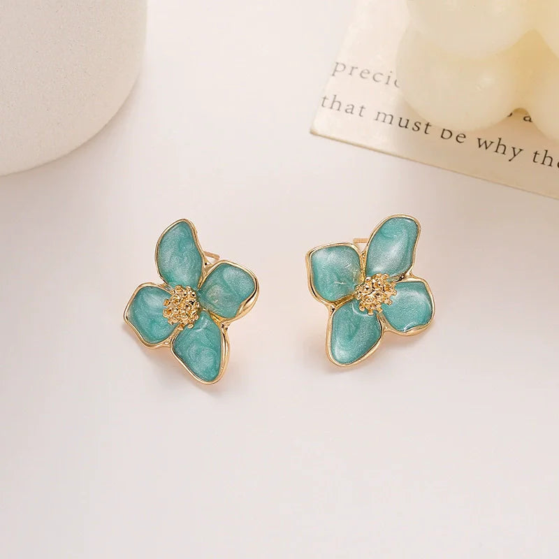 Trendy Women Flower Elegant Earrings