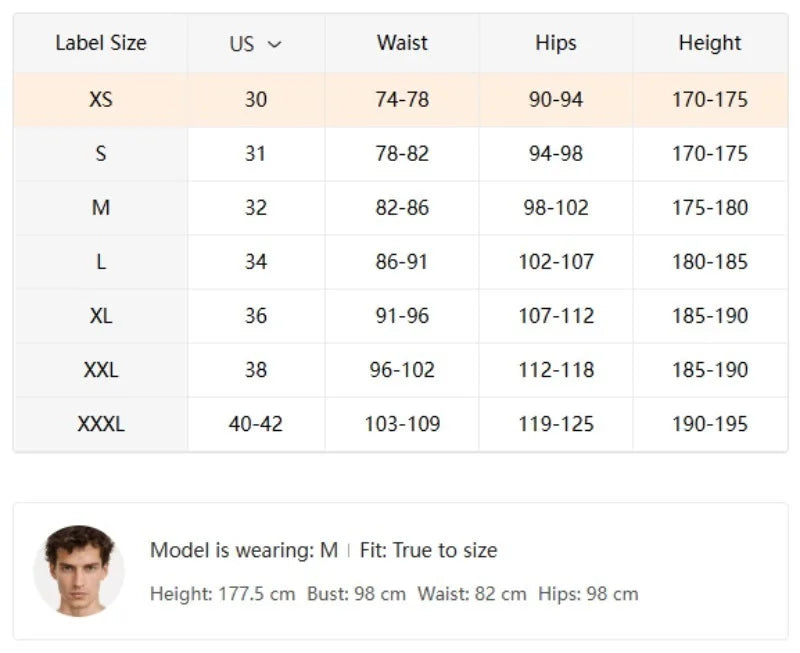 Men’s Double Waist Wide-Leg Trousers