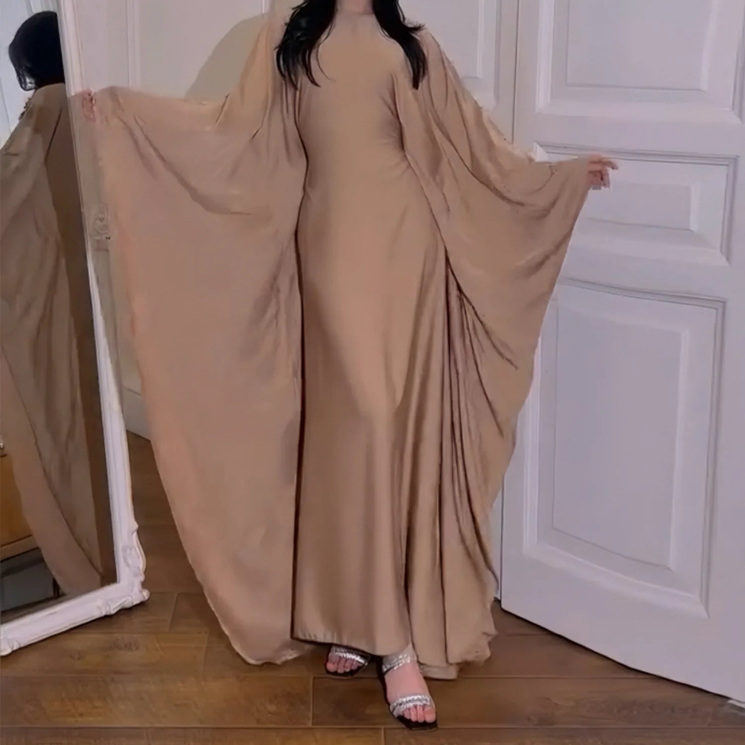 Butterfly Sleeve Satin For Women Kebaya