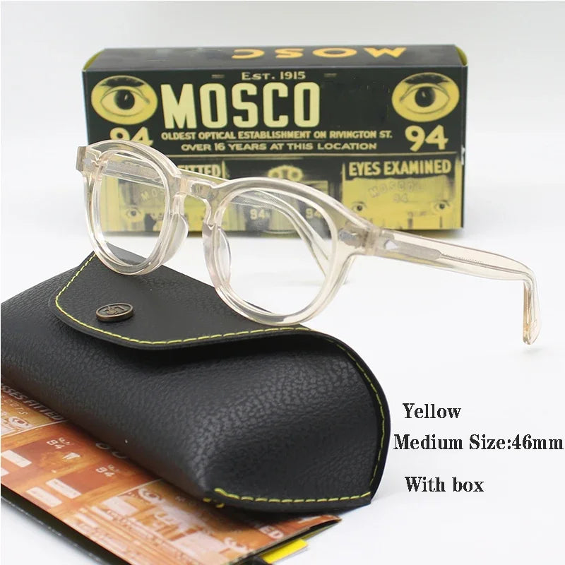 Johnny Depp Style Men's  Glasses Transparent Lens
