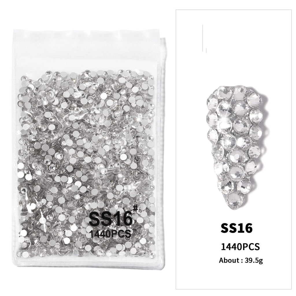12Gird 3D Glass Crystal Nail Art
