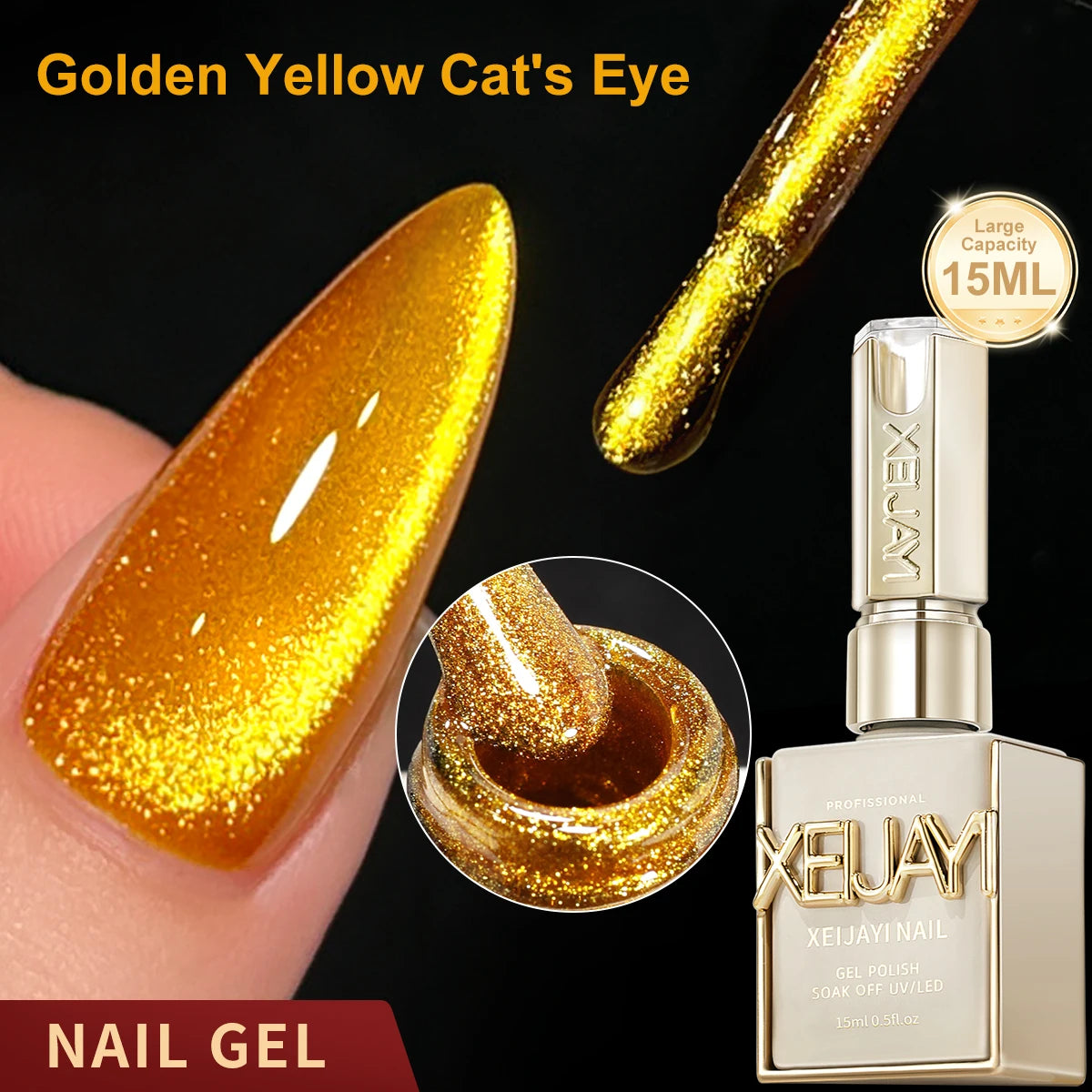 15ML Cat eye Nail Gel polish Semi Permanent Nail Art Soaking