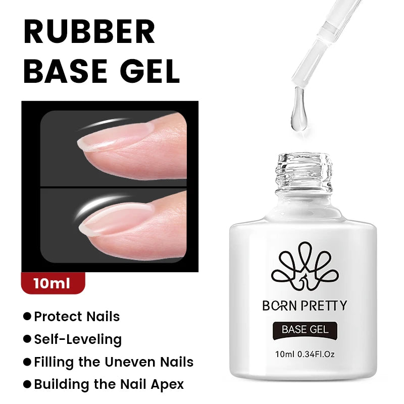 BORN PRETTY 10ml Jelly Nude Gel Nail Polish 50 Colors
