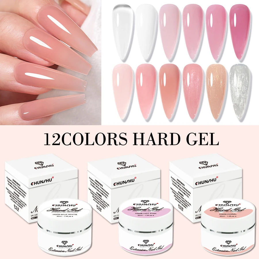 30ML Hard Gel For Nail Extension Builder Constructor Gel