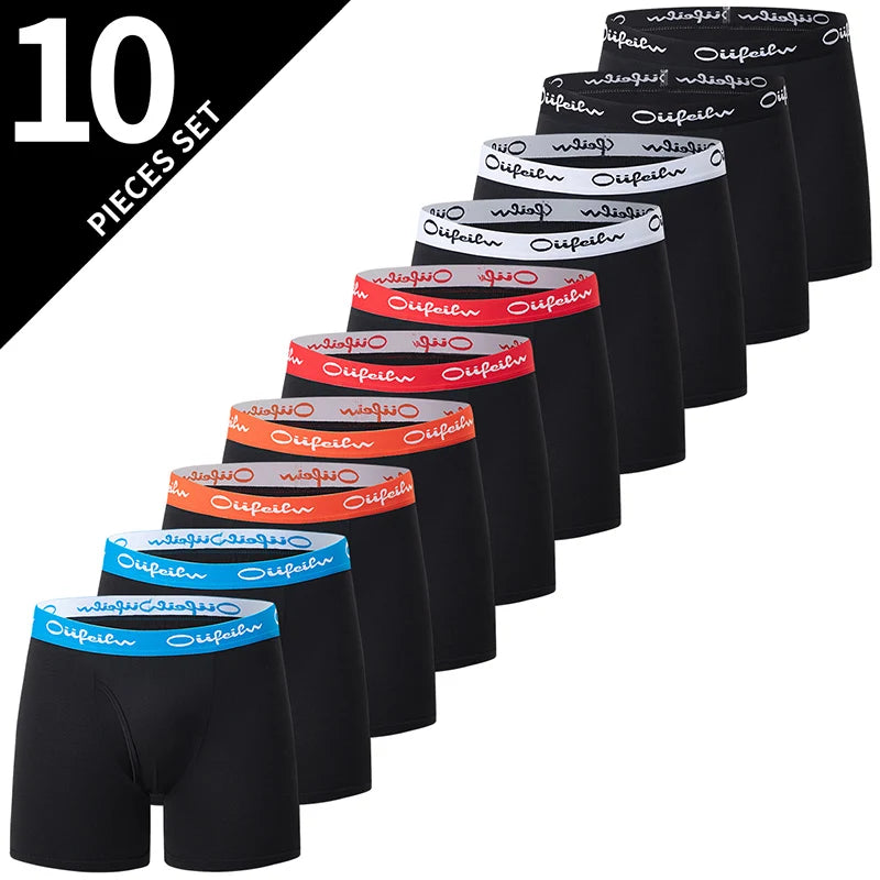 4/5/10 Pcs Fashionable Men's Long Underwear Casual
