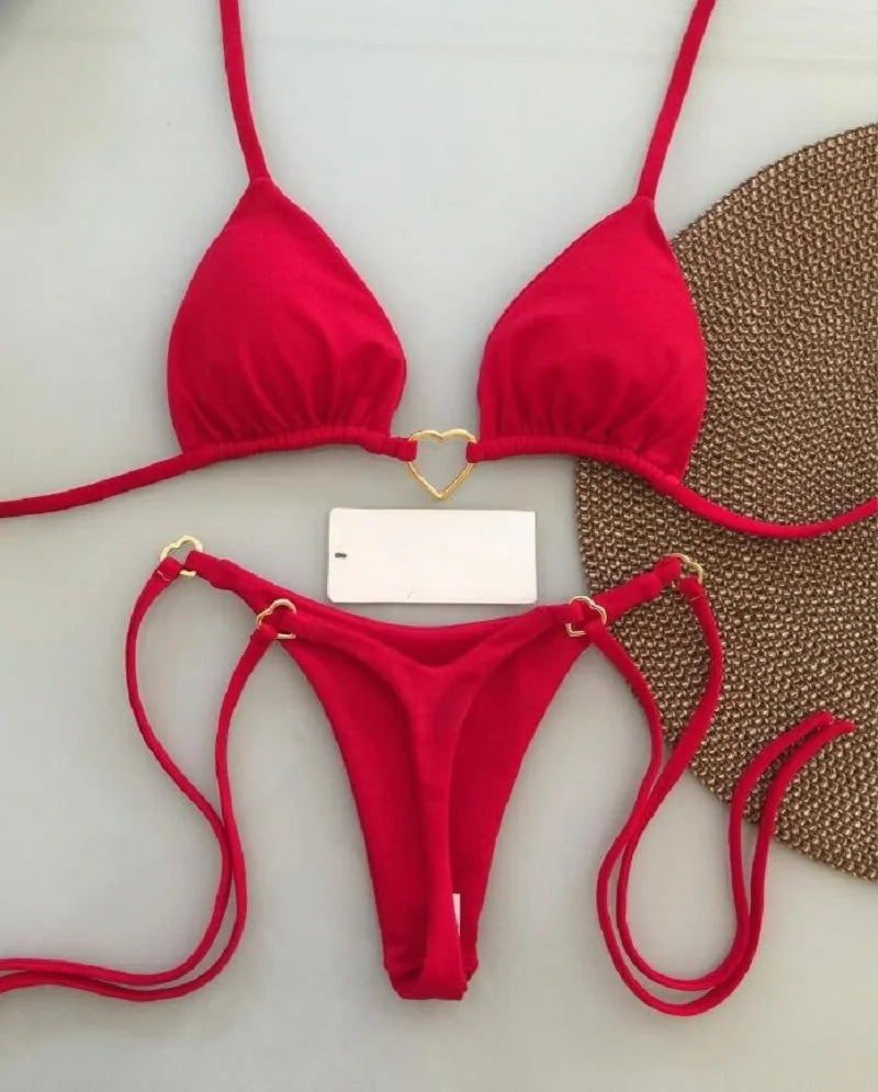 Sexy Halter Bikini Set Swimsuit Two-piece