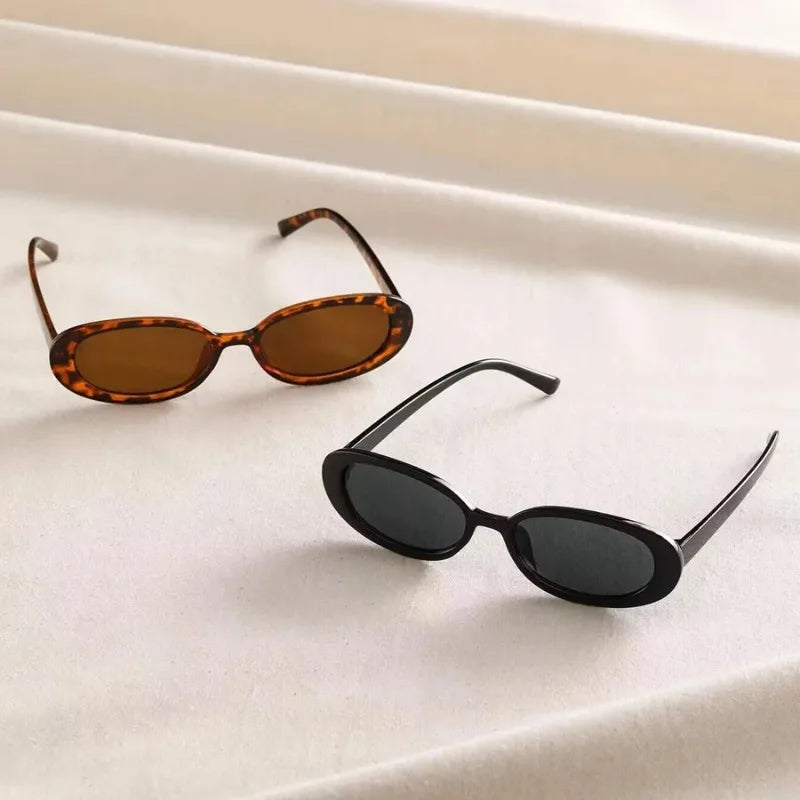 Luxury Brand Designer Oval Women's Sunglasses