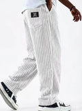 Men’s Retro Striped Corduroy Pants