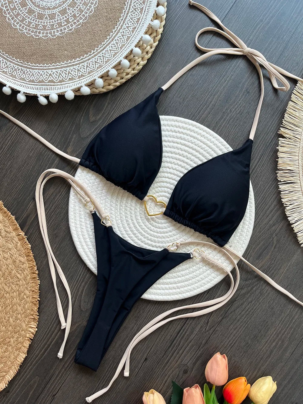 Sexy Halter Bikini Set Swimsuit Two-piece