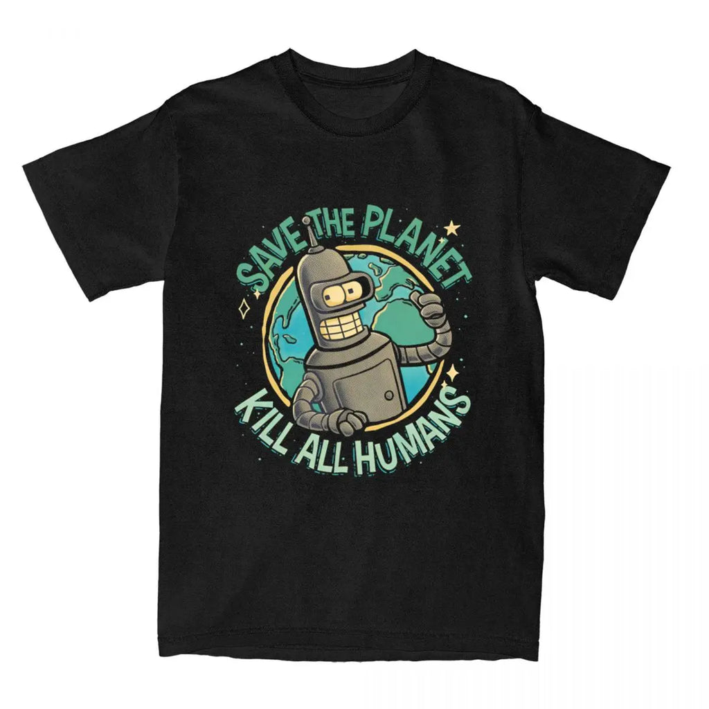 Unisex Futuramas Comics T Shirts 100% Cotton
