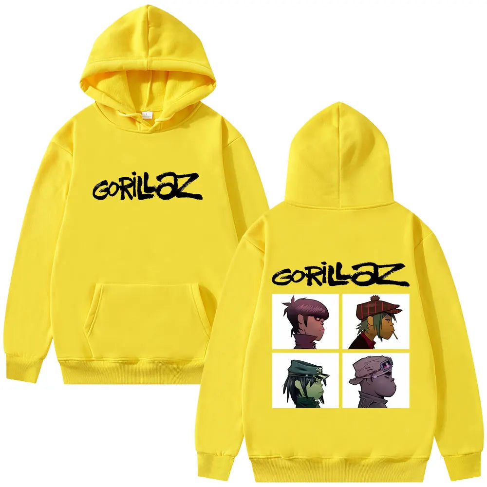 The Gorillaz Rock Band's Men's Hoodies Retro Pullovers