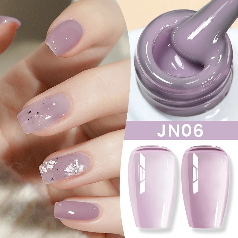 BORN PRETTY 10ml Jelly Nude Gel Nail Polish 50 Colors