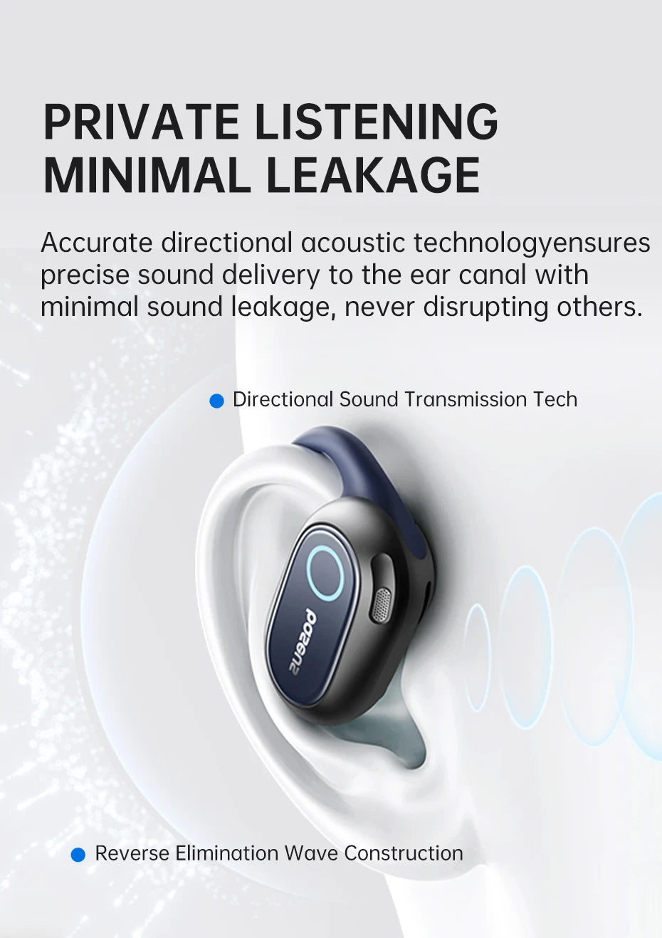 Baseus Bowie MF1 / Eli 15i Fit Open-Ear Wireless Earphones – Bluetooth 5.4, Earhooks, 60H Playtime